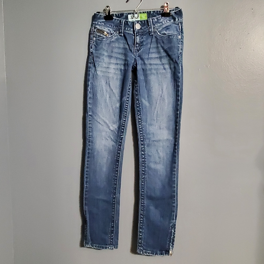Vintage Aeropostale Bayla Skinny Jeans Low Rise Zipper Pockets, size 0